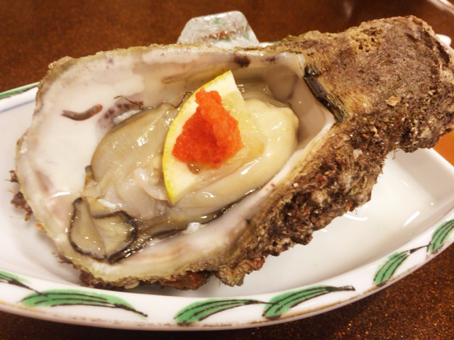 武田鮮魚店宴会場 @山形県東根市の生牡蠣