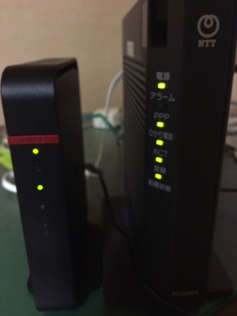 有線のモデムから無線LAN（Wi-Fi）でネット接続できるようにしました。固定回線を有効活用しよう