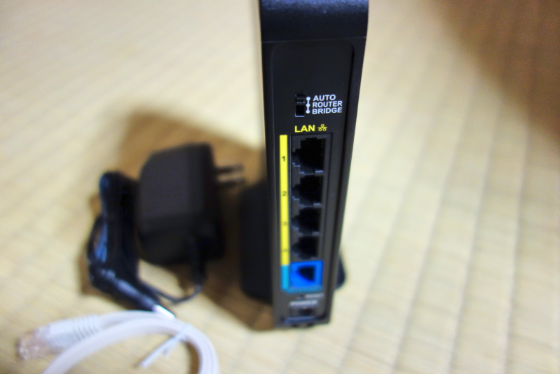 実家の有線モデムから無線lan Wi Fi でネット接続 固定回線を有効