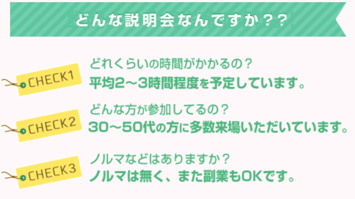 説明会の内容